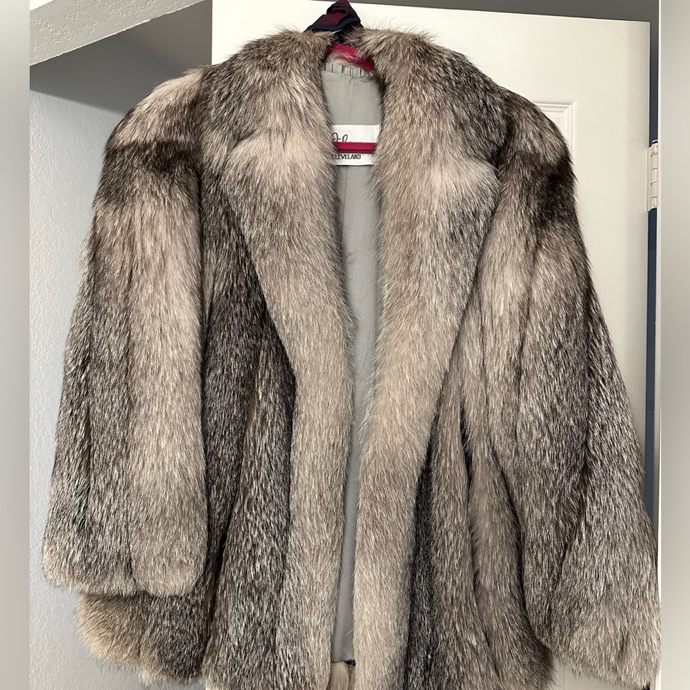 Vintage Cikra Cleveland bespoke arctic fox fur